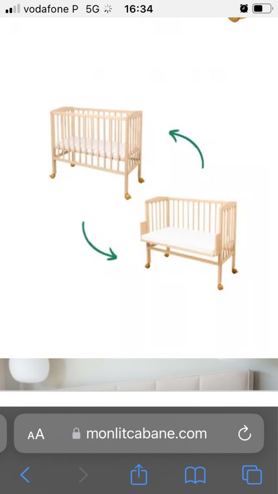 Berço Waldin CoSleeping/ Partilhado