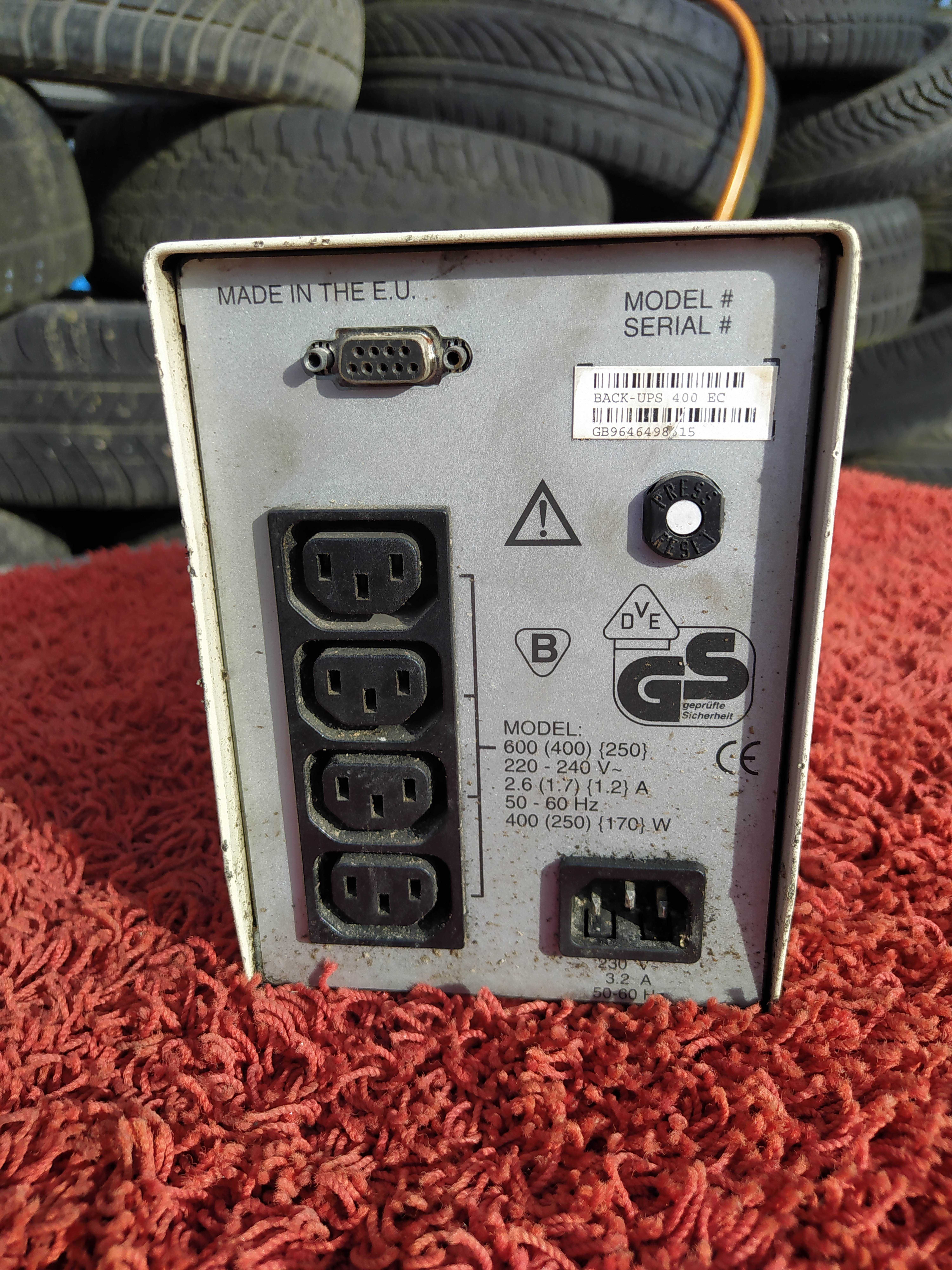 APC Back UPS 400 Awaryjne zasilanie