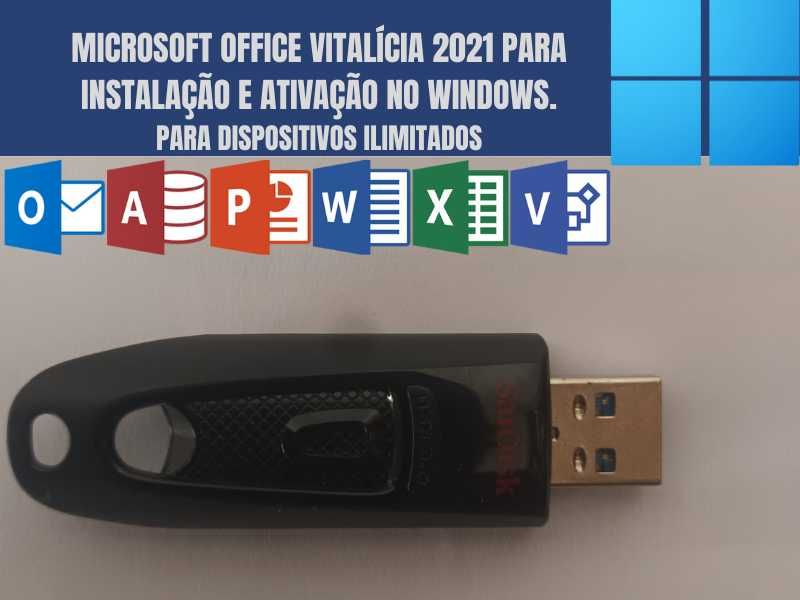 Microsoft Office 2021 Windows Licença Vitalícia