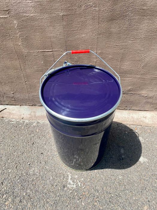 Відро герметичне залізне з хомутом ведро с крышкой