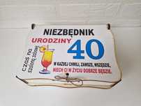 Skrzynka niezbędnik na 40ste Urodziny, Pudełko, prezent na 40