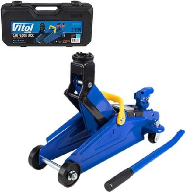 Домкрат гідравлічний підкатний Vitol, 2т, 135-340 мм