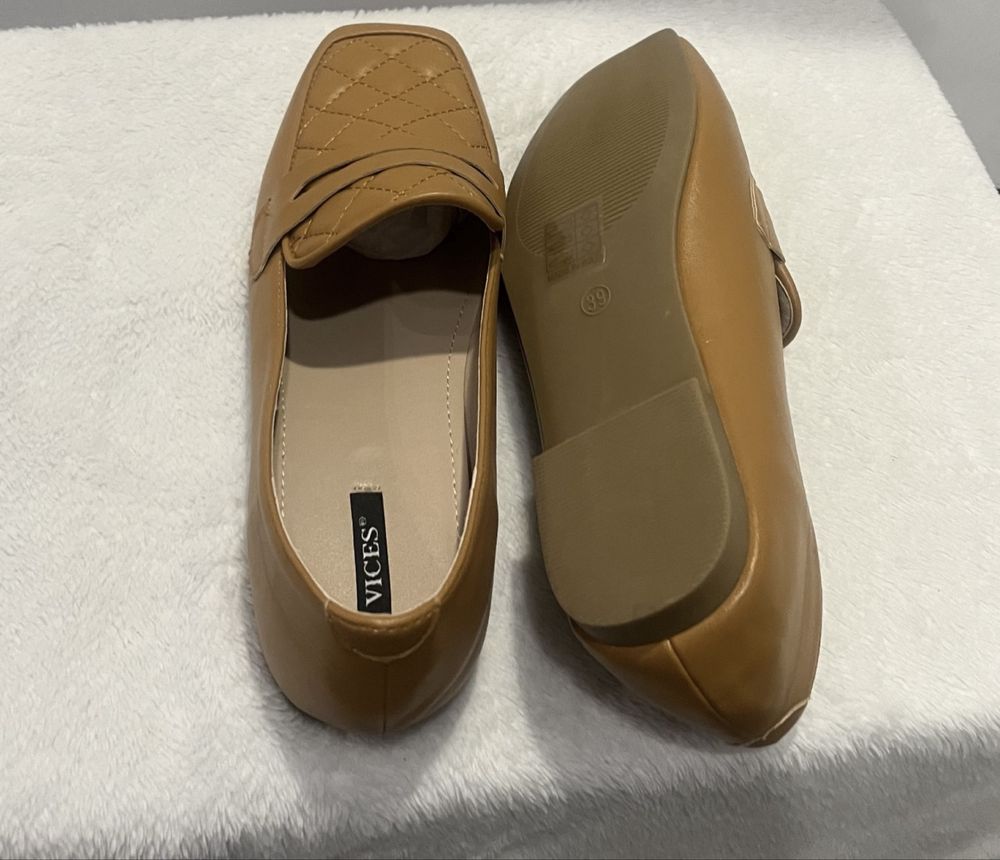 Mokasyny damskie, baleriny, Nowe, 39