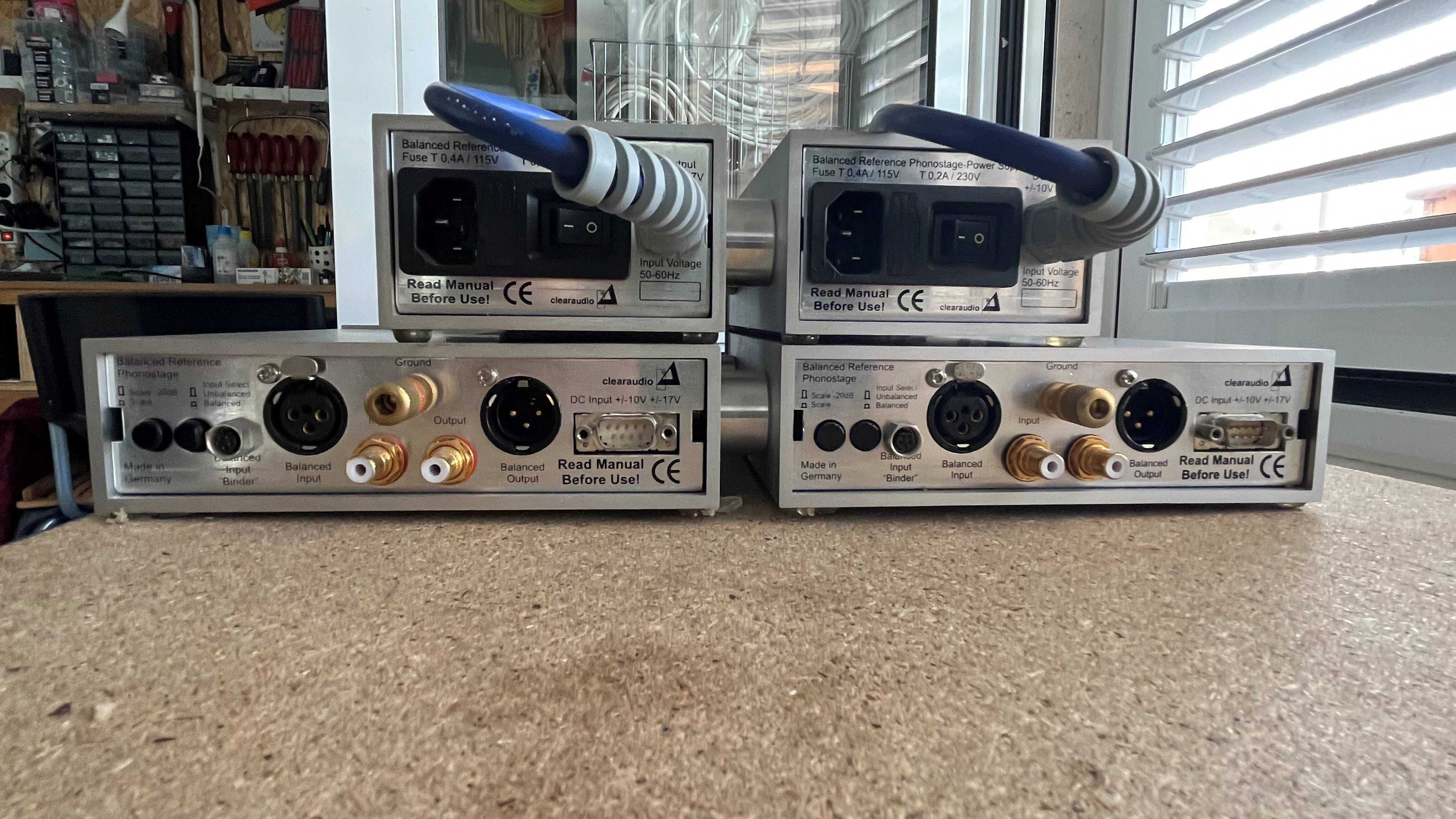Pré amplificador de gira discos Clearaudio Balanced Reference