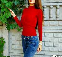 Гольф светр колір бордо для дівчат Розмір єдиний до 46 НОВИЙ
 
 Базови
