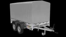 Przyczepa Garden Trailer 264/2 kipp podpora pokrowiec i stelaż H-1100