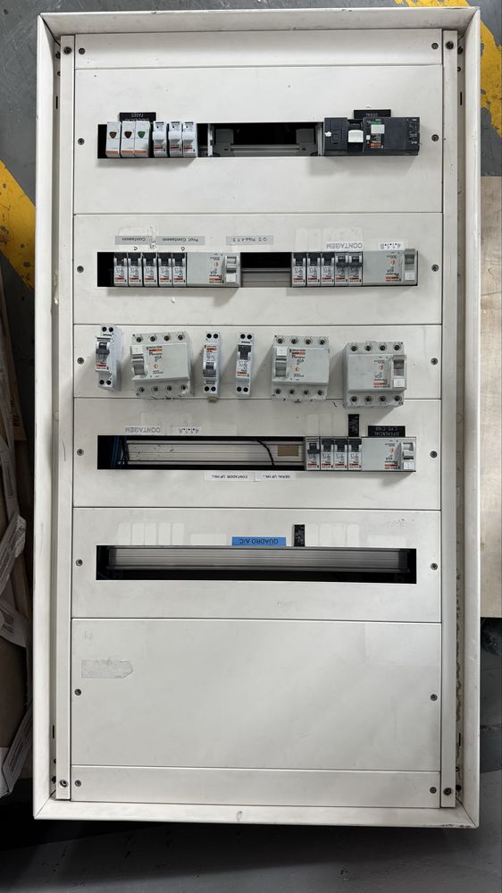 Quadro eletrico sem porta