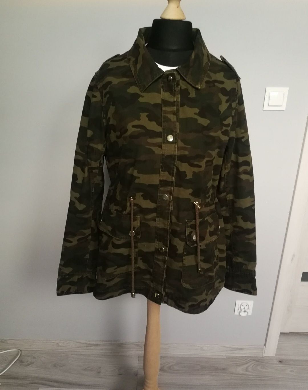 Kurtka damska Parka moro L/XL wiosenna przejściowa