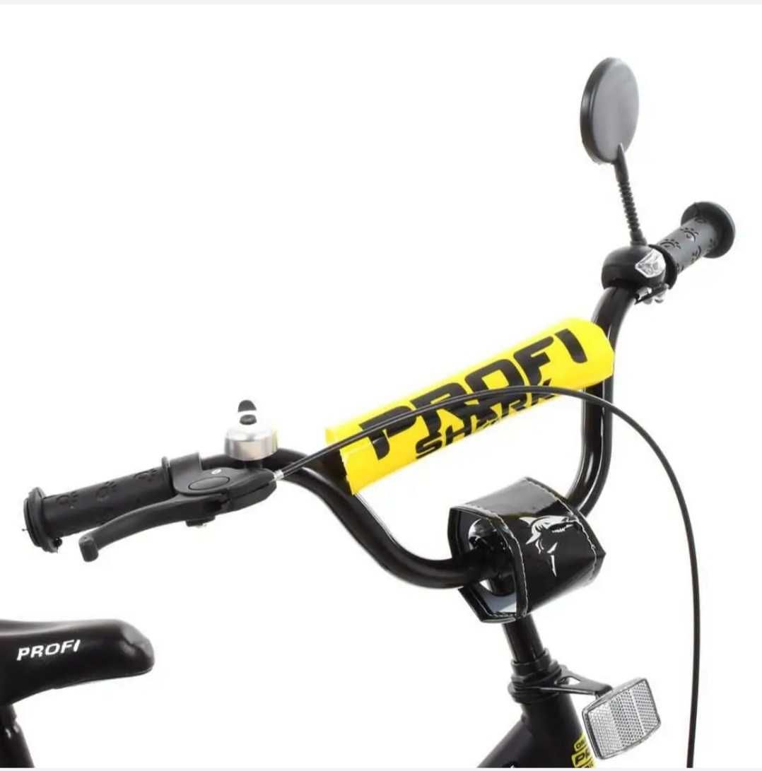 Велосипед дитячий двоколісний PROFI Y1643-1 , 16 дюймів, чорно-жовтий