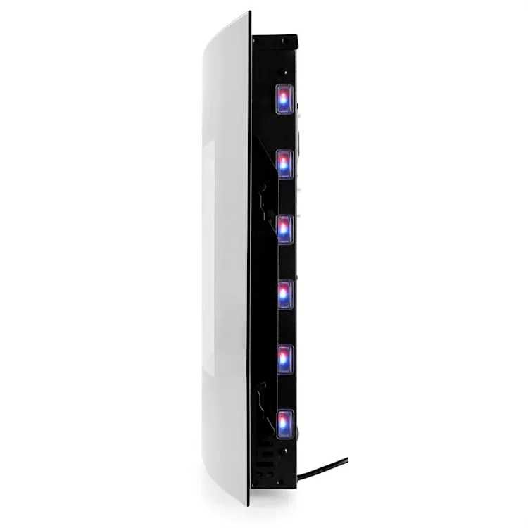 Kominek ścienny grzejnik Klarstein Lausanne czarny 2000W LED PILOT