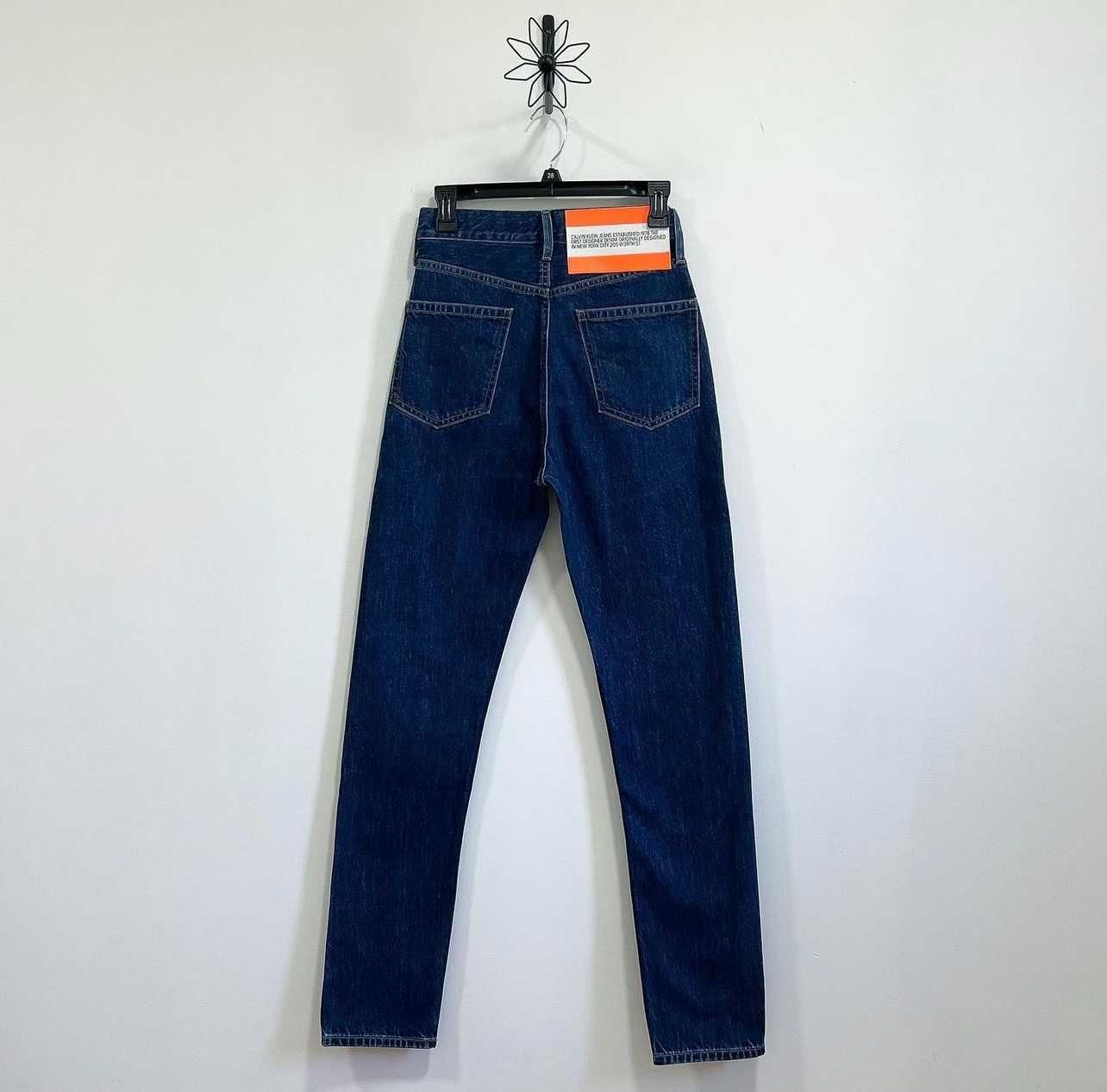 Жіночі джинси оригінал Calvin Klein Straight чорні МОМ