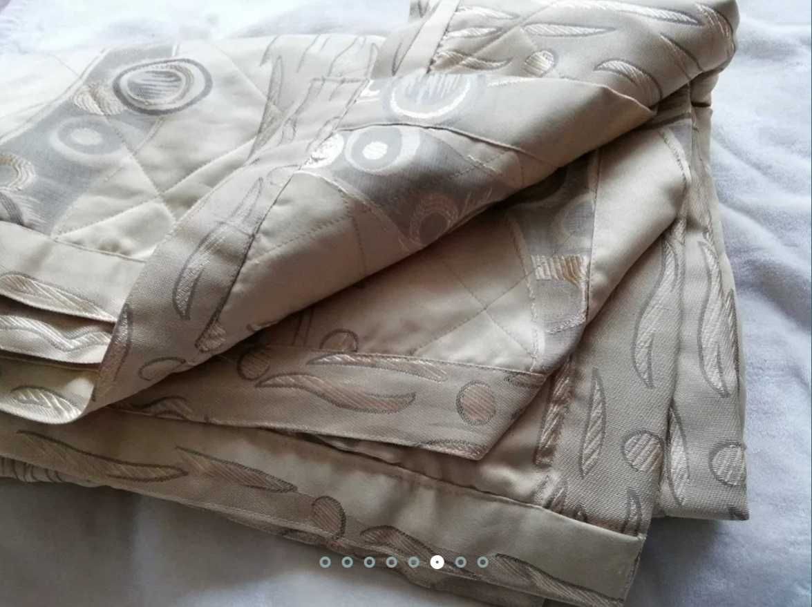 NARZUTA nakrycie łóżka odcienie złota 252x230 cm gruba