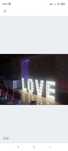 Napis LOVE plus zestaw weselny