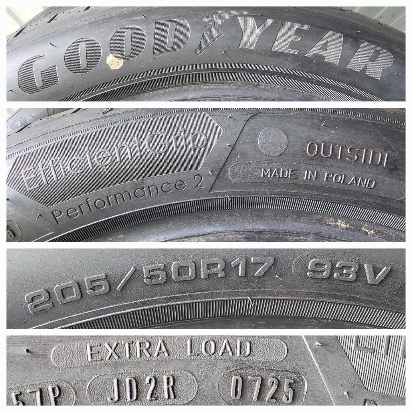 Goodyear EFFICIENT Grip performance 2 205/50r17 93V XL