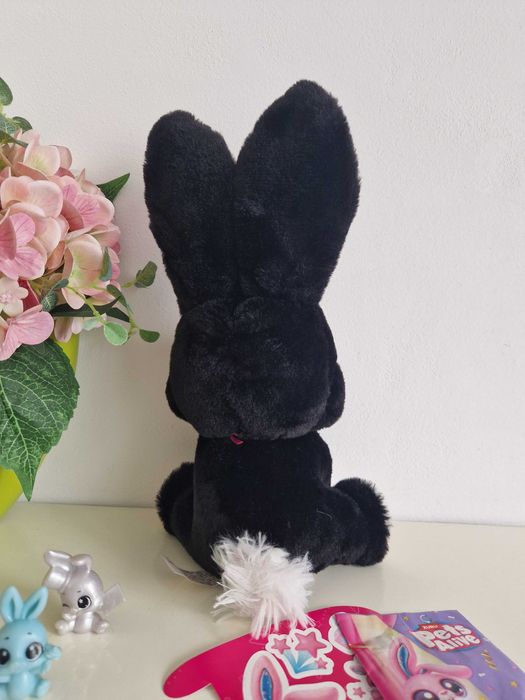 Zuru Pets Alive Interaktywny Magiczny Królik Maskotka + Różdżka,czarny