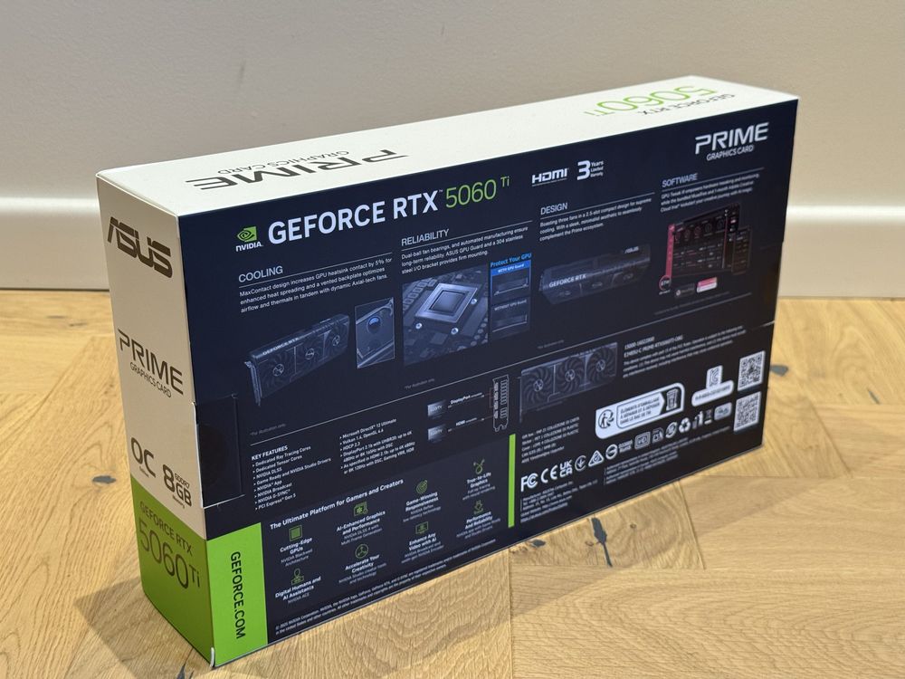 ASUS PRIME GeForce RTX 5060 Ti 8GB GDDR7 OC Edition