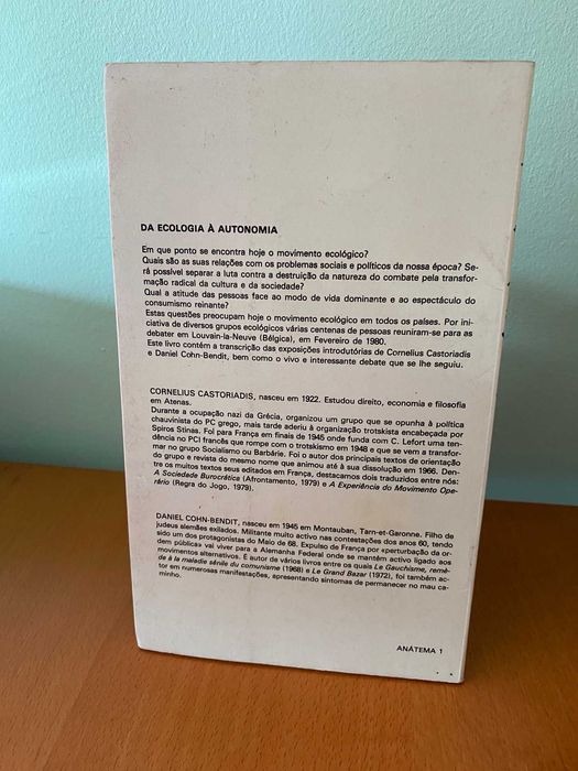 Da Ecologia à Autonomia - Cornelius Castoriadis, Daniel Cohn-Bendit