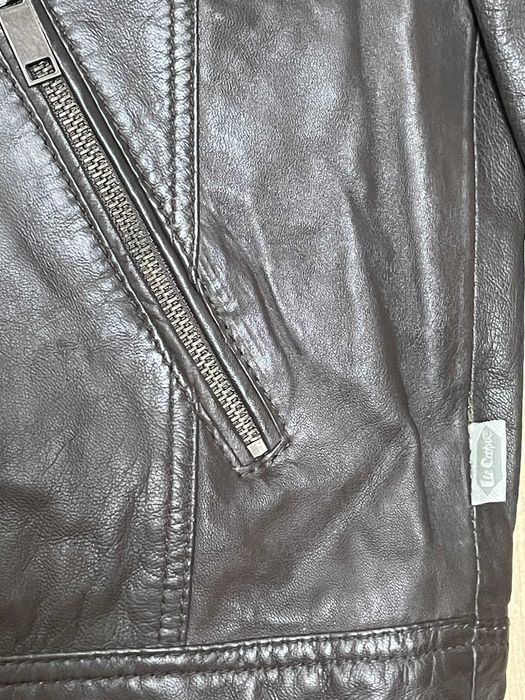 Lee Cooper kurtka męska model BRIAG BROWN r. M  100% skóra owcza/ brąz