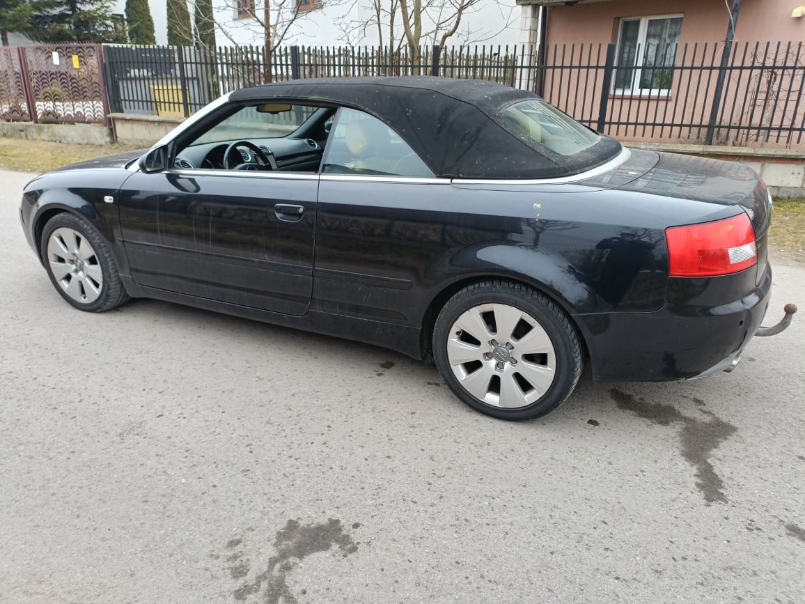Audi a4 B6 1.8 t bfb hbd cabrio lz9w maska zderzak klapa drzwi bło