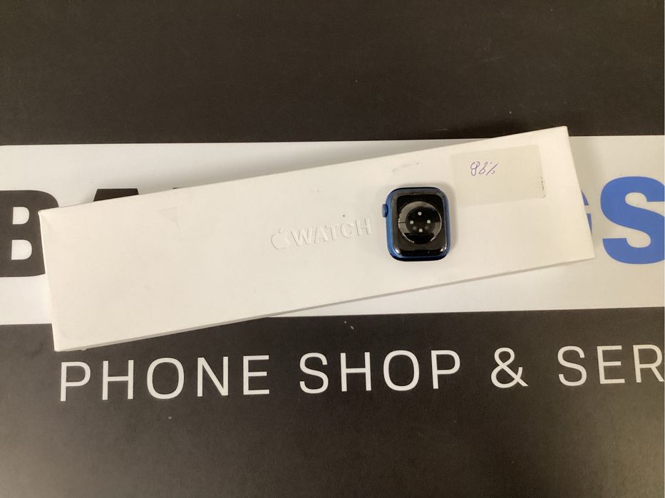 Sklep ladny Apple Watch 7 41mm gps blue aluminium bateria 98%
