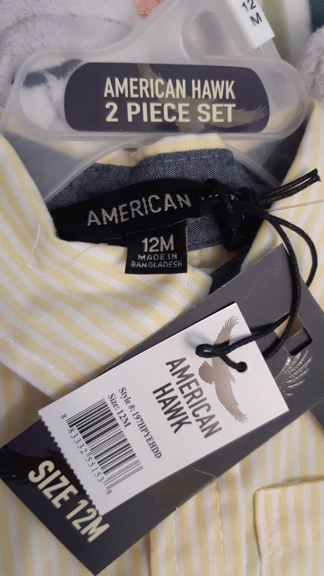 Брендовый Костюм рубашка штаны чиносы American Hawk 12 м -20%