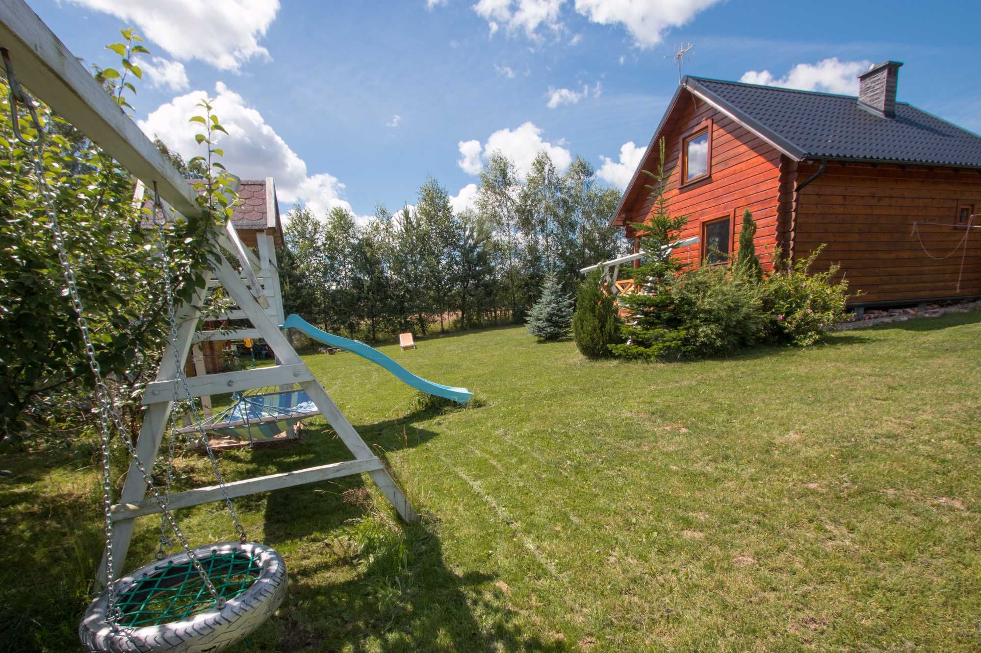 Domek letniskowy na Kaszubach z ruska balią