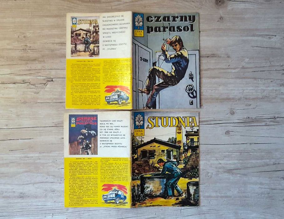 Kapitan Żbik Czarny Parasol, Studnia I wyd. 1971 (komplet )