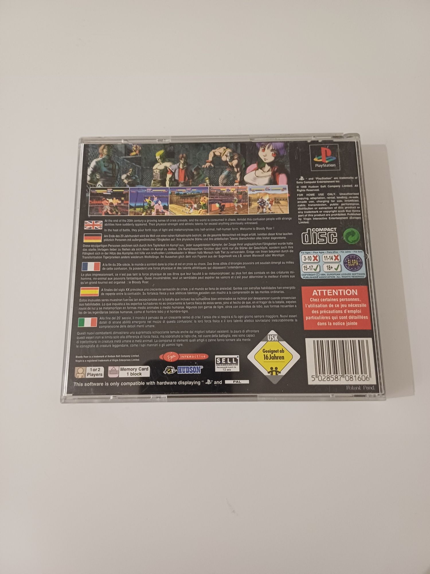 Bloody Roar Sony PlayStation PS1