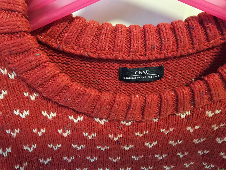 Świąteczny sweter Next 6-7 lat