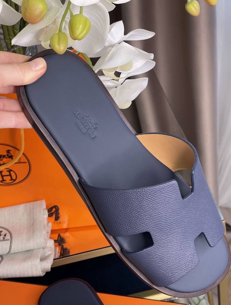 Тапочки шлепки сандали Hermes