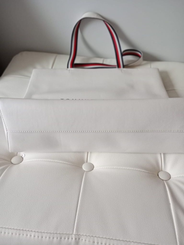 Torba shopper w kolorze białym