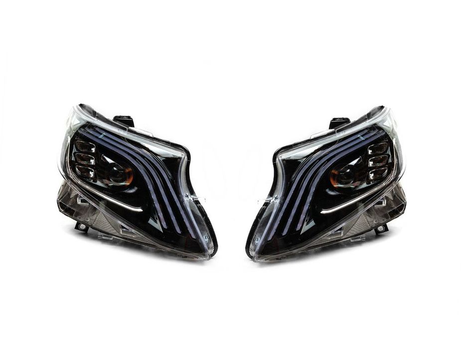 Оптика на Mercedes Vito (Віто),  Передні фари LED. Видно як вдень!