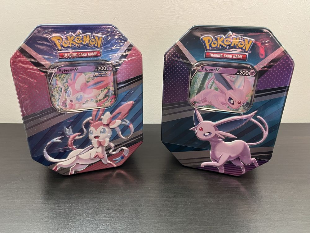 Tins Pokemon TCG Espeon & Sylveon - Seladas Ingles