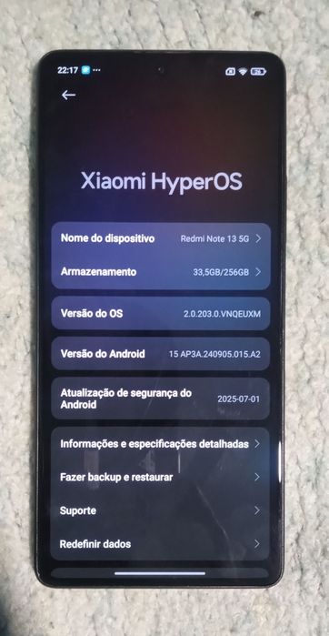 Redmi note 13  5g 256gb Novo