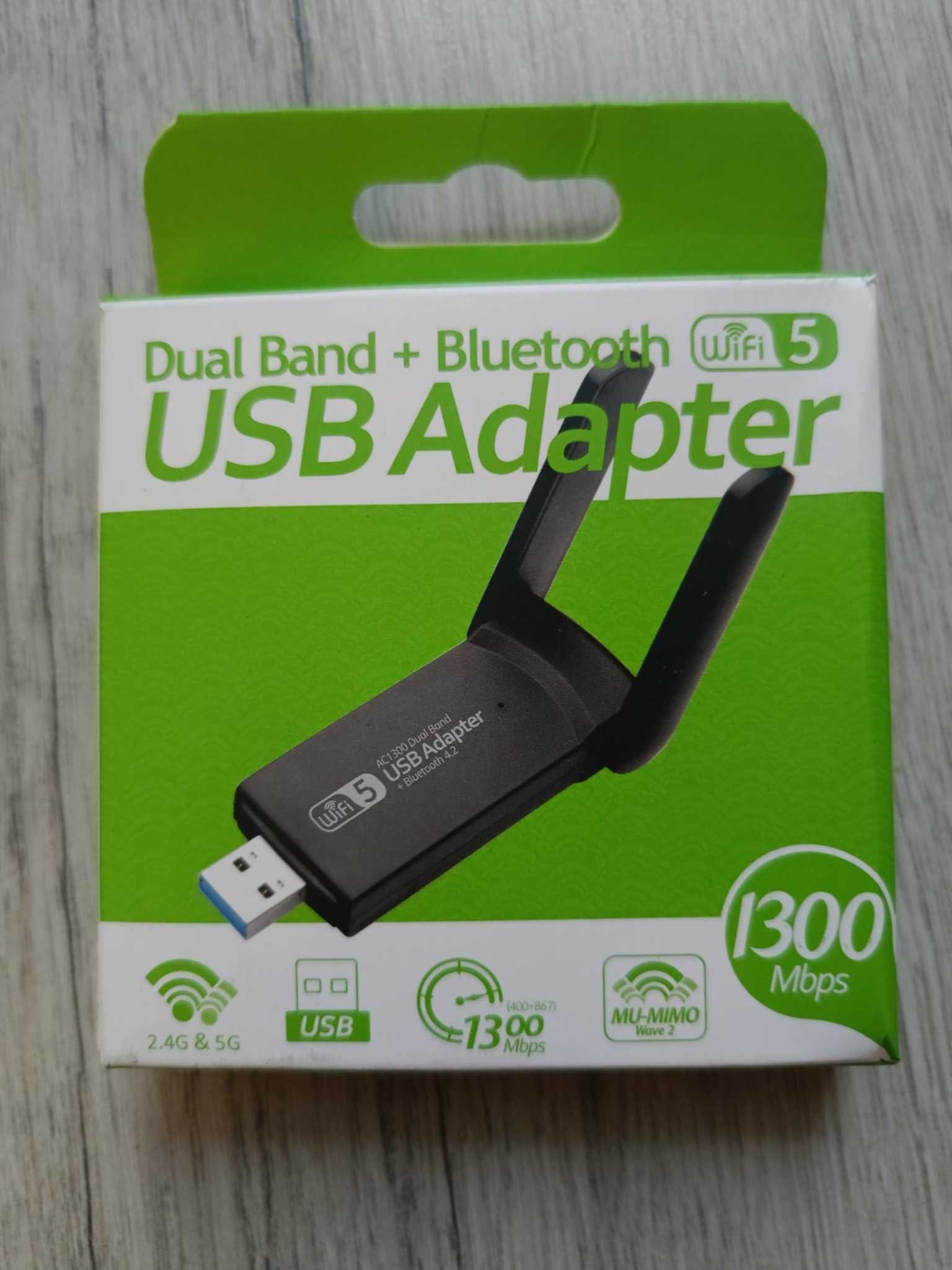 dwupasmowa karta sieciowa WI-FI dual band 1300Mbps USB 3.0