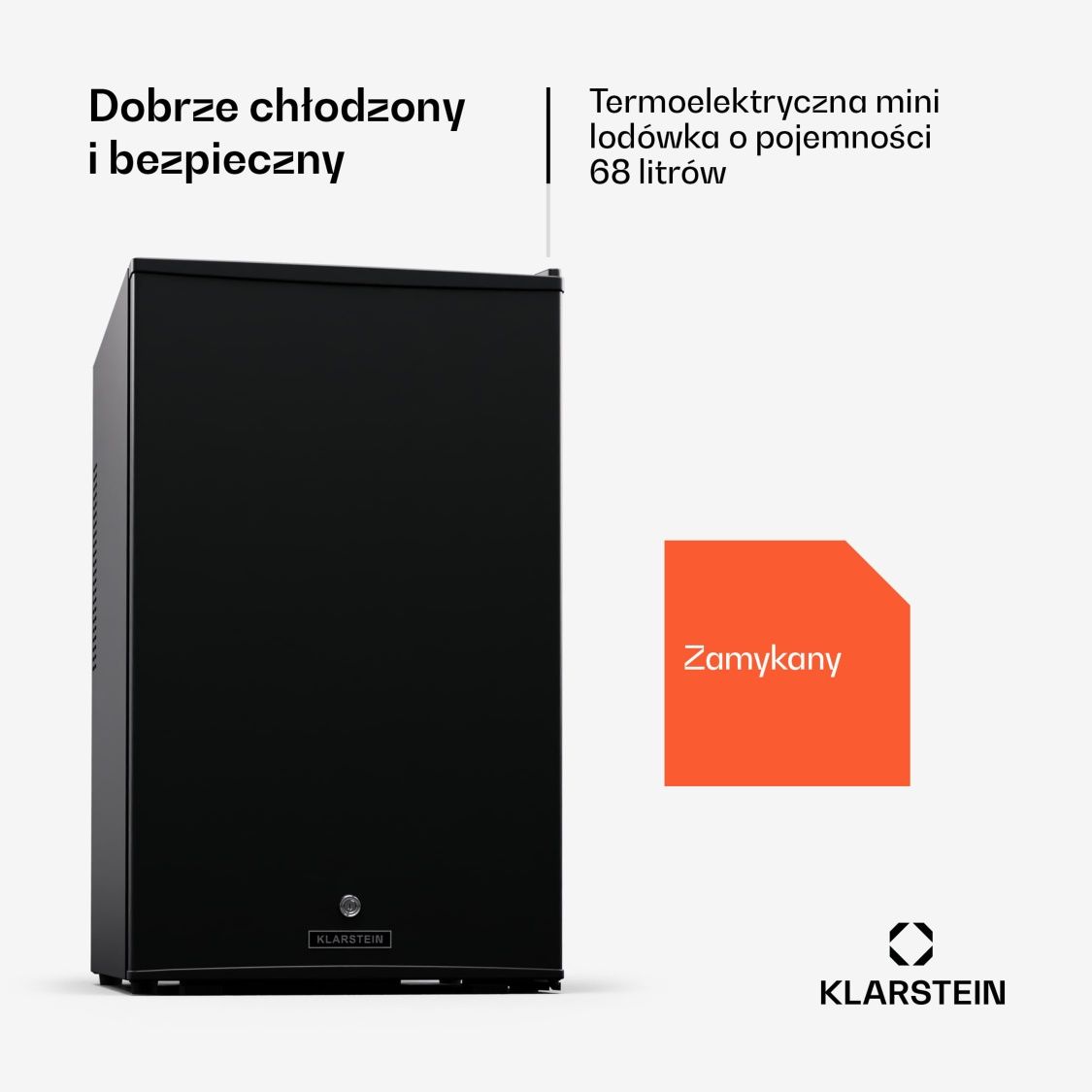 Nowa Lodówka Chłodziarka Klarstein Matterhorn 68 litrów Minibar