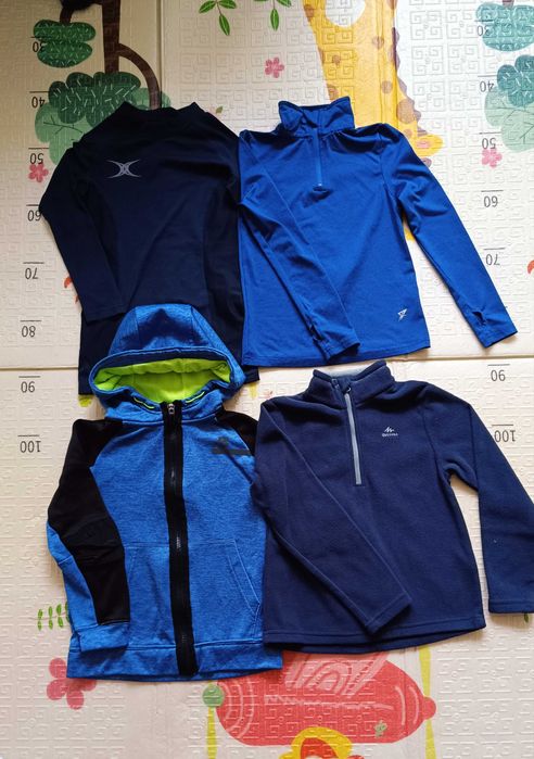 Лот теплих речей на 5-6 років, флісові кофти, джогери H&М,халат, штани