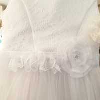 Біла сукня для дівчинки 130 см
