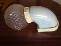 Kinkiet,lampa ceramiczna pózny PRL Polam Poznań