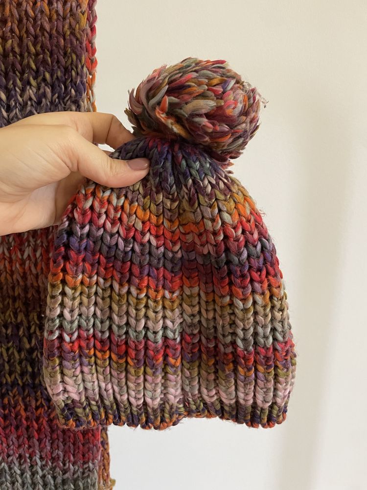 Conjunto gorro e cachecol