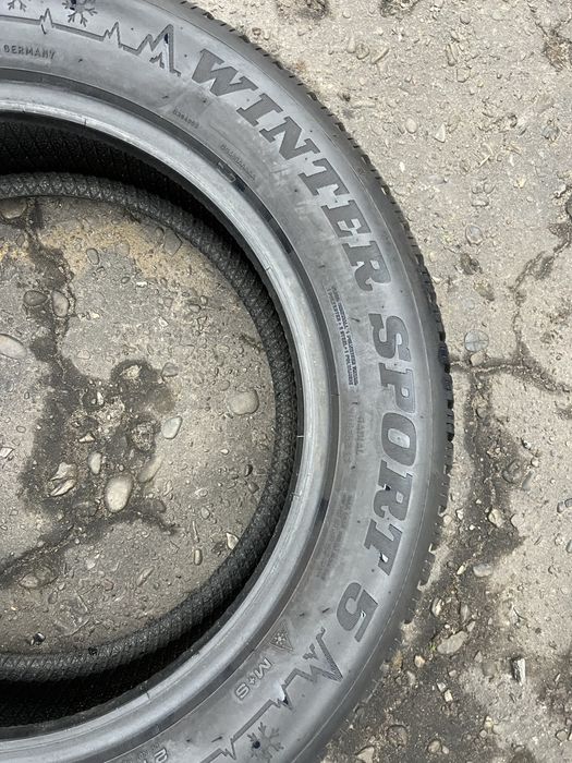 Шини 215/55 R16 пара Dunlop 2022р, зима 7 мм
