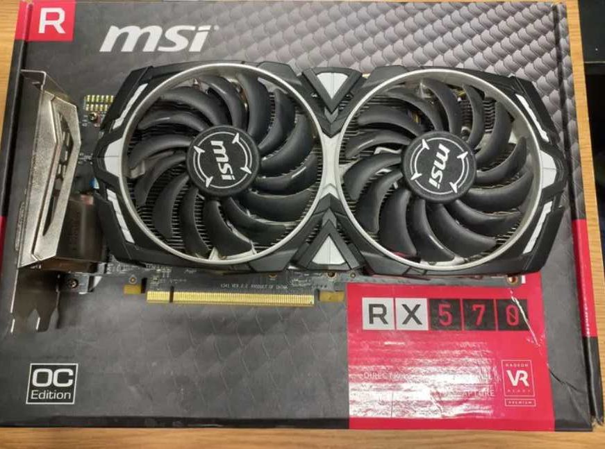 Відеокарта MSI Armor RX 570 8Gb