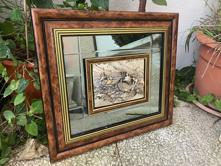 Quadro com peça trabalhada a Estanho