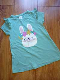 Lindex tunika 98 bluzeczka króliczek sukienka bluzka