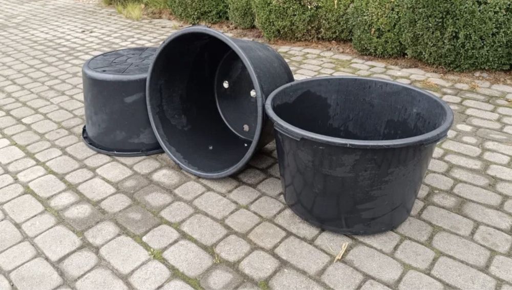 Doniczka produkcyjna okragla 90 litrów z rantem