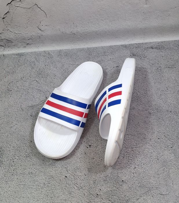 Шлепанцы Adidas Duramo тапки сланцы Adilette мужские тапочки