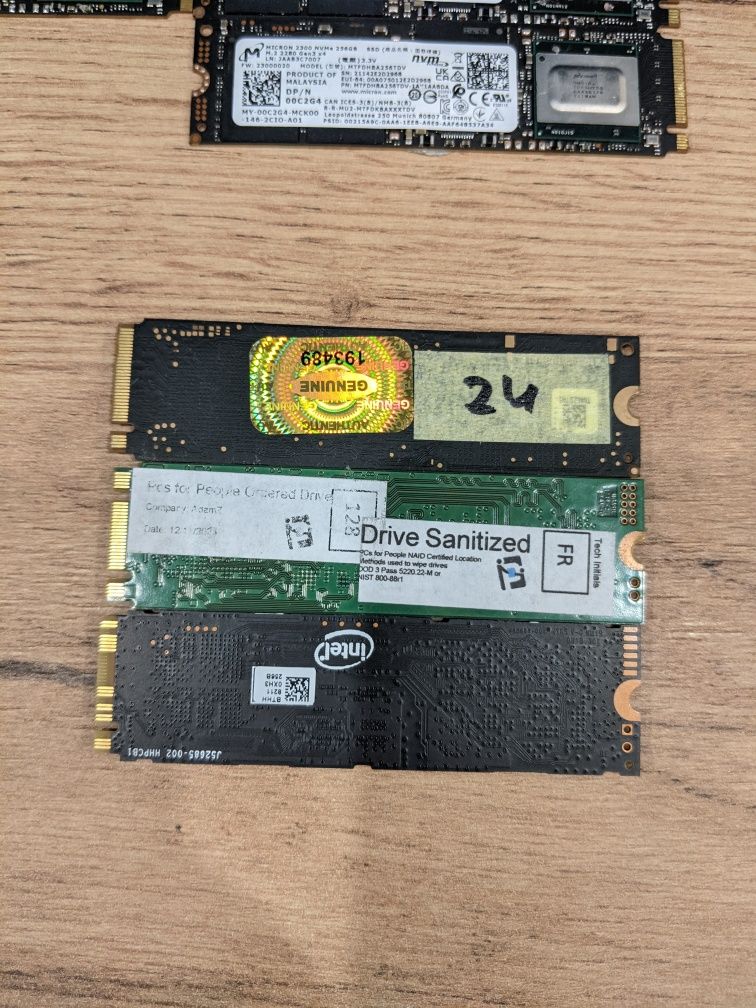 SSD m2 256/128gb, NVMe/Sata  | SSD 2.5 480gb робочі, див опис