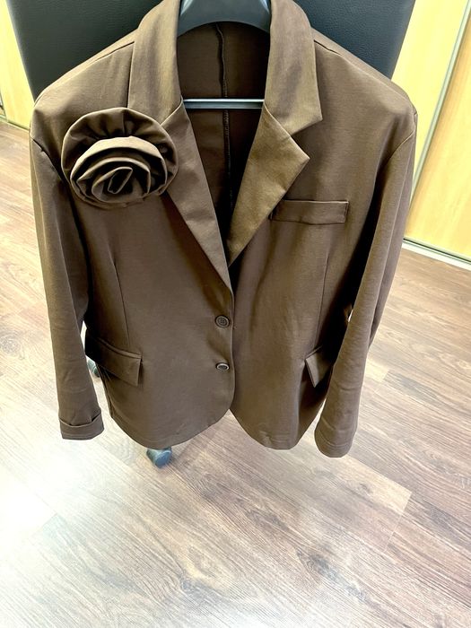 Czekoladowa marynarka over