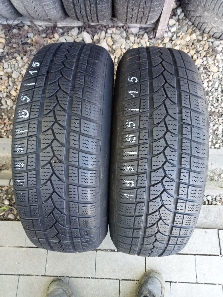 2x Opony Używane Całoroczne 195/65R15 Tigar