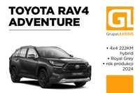 Toyota RAV4 Adventure 4x4 hybrid Rok prod 2024 DOSTĘPNY OD RĘKI Leasing 106%